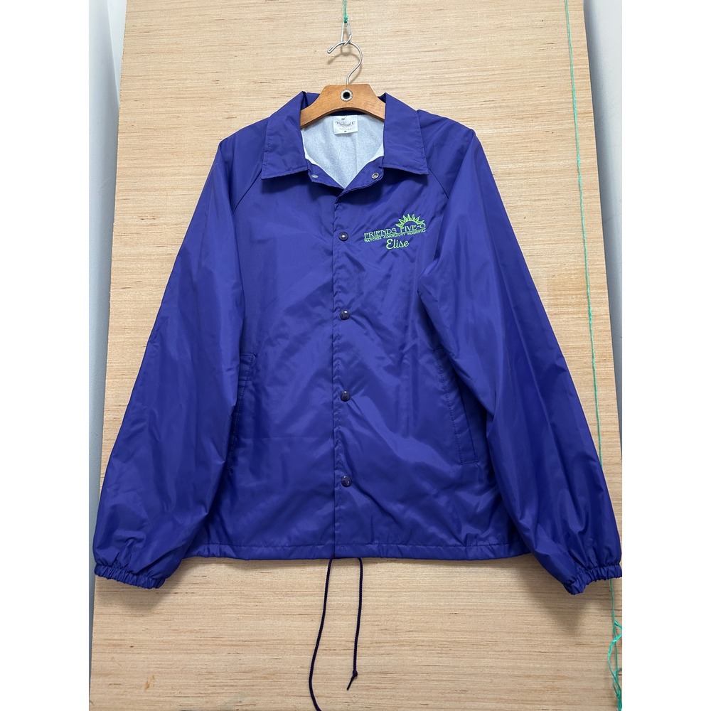 Vintage Mens Purple Coaches Jacket Friends Five-O Made‎ in USA Size M